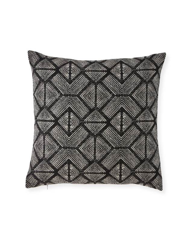 Bakuba Ebony Sunbrella Pillow